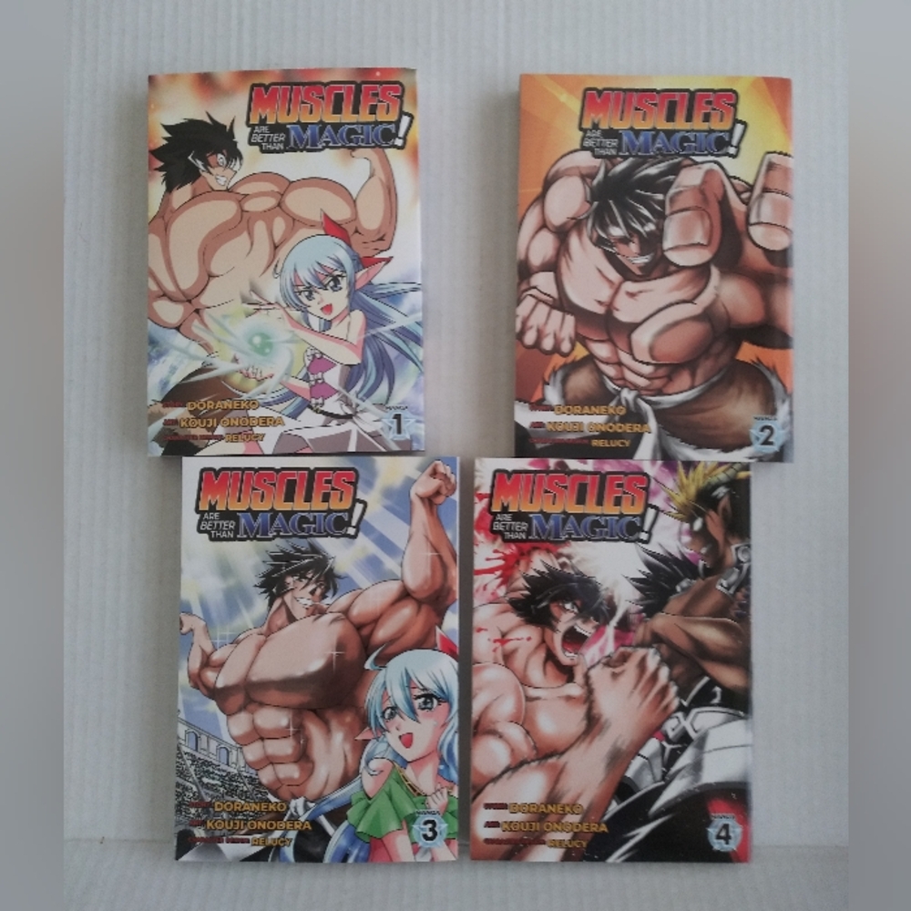 Muscles Are Better Than Magic ! English Manga Volumes 1-4